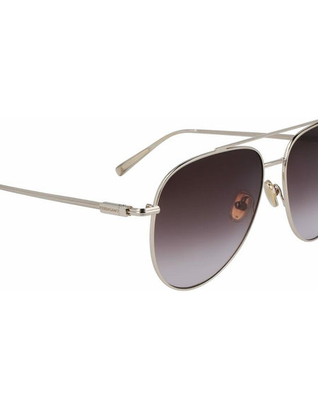 Men's Sunglasses Salvatore Ferragamo SF308S-6115703 Golden Ø 61 mm-1