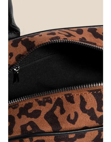 Fame Faux Leather Handle Boxy Handbag - A Luxurious Essential