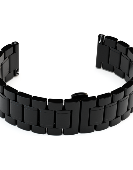 Black Brushed Link Bracelet