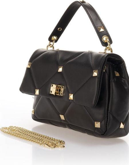 KYLIE BLACK: A Luxurious Quilted Leather Handbag