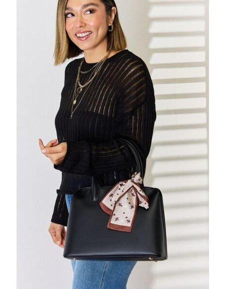 David Jones PU Leather Handbag - A Timeless Elegance