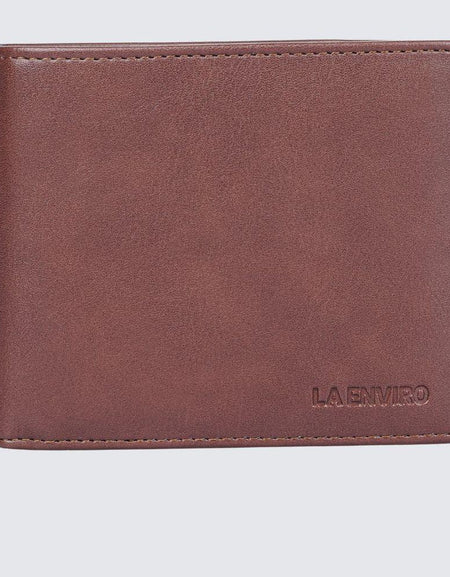 JP Men's Vegan Wallet I Brown-0