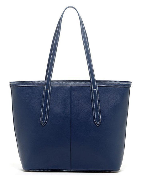 Ludlow Blue Leather Shoulder Bag