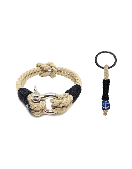 Classic Rope Nautical Bracelet & Keychain-0