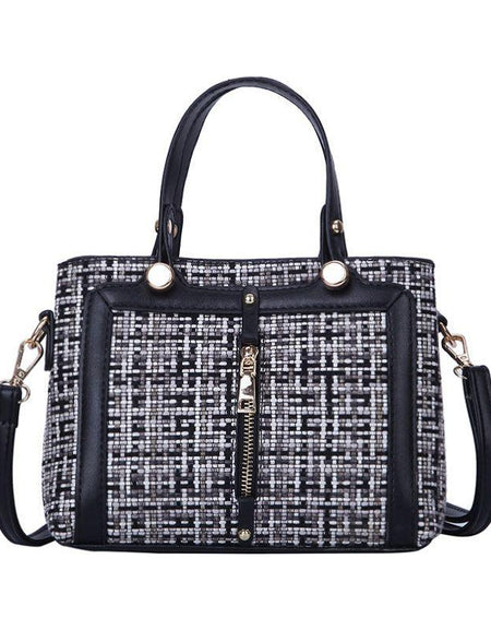 Korean Style Plaid Three-Dimensional Handbag for Ladies
