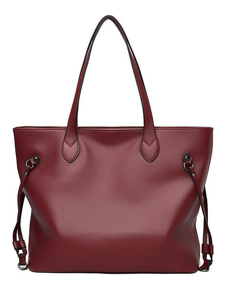 Designer Luxe Single Shoulder Solid Color Handbag