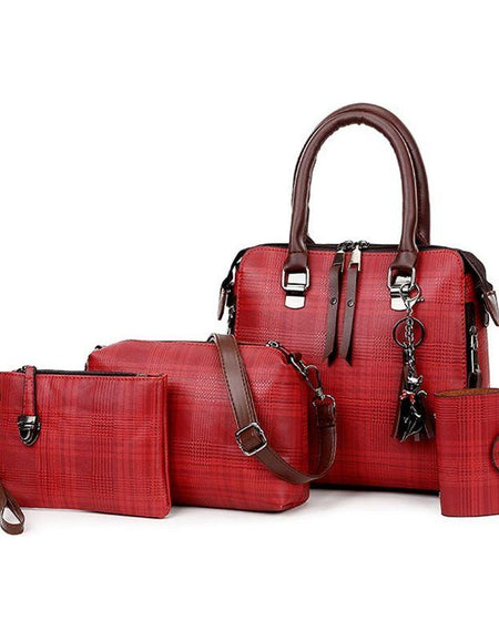 Designer Women's Four-piece Handbag Set for Daily Elegance