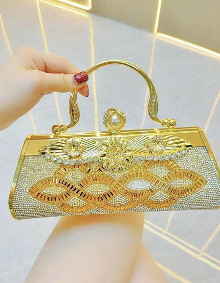 Elegant Rhinestone Clutch Bag for Sophisticated Evenings