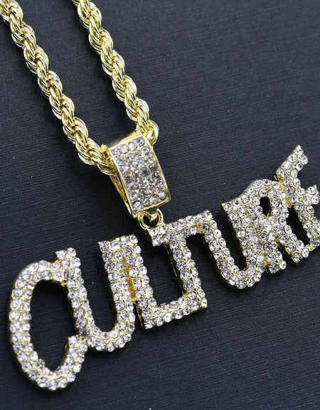 CULTURE Necklace Hip Hop - D90052: Exquisite Iced Bling Accessory
