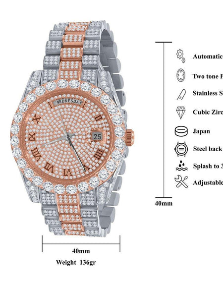 Bling Master Crown Steel Watch: A Masterpiece of Luxury and Elegance