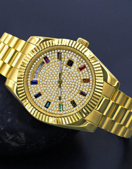 ARISTOCRATIC Hip Hop Metal Watch - A Pinnacle of Luxury and Style