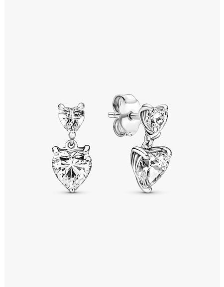 PANDORA JEWELRY Mod. SPARKLING DOUBLE HOOP EARRINGS-0