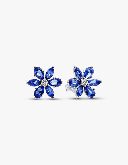 PANDORA JEWELRY Mod. SPARKING BLUE HERBARIUMCLUSTER STUD EARRINGS-0