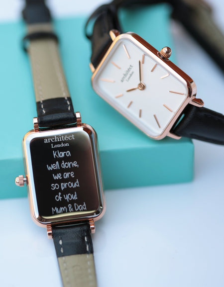Ladies Architēct Lille - Brilliant White - Handwriting Engraving