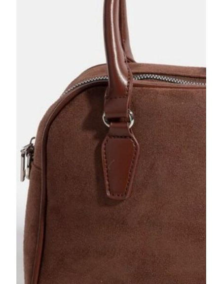 Fame Faux Leather Handle Boxy Handbag: Luxury Meets Versatility