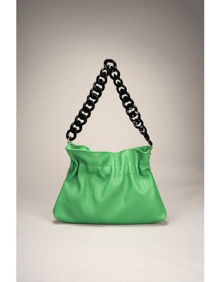 MALVINA VERDEMELA: Exquisite Italian Grain Leather Handbag