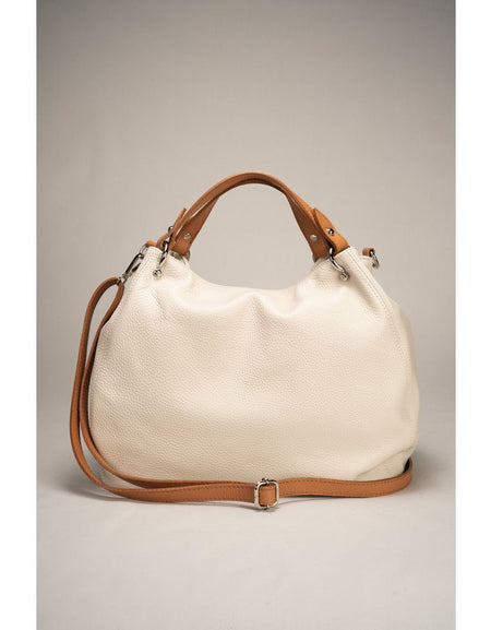 AZALEA BEIGE + CUOIO Women's Handbag - Exquisite Italian Craftsmanship