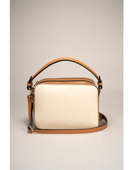 BONNIE BEIGE+CUOIO Women's Handbag - Exquisite Italian Craftsmanship