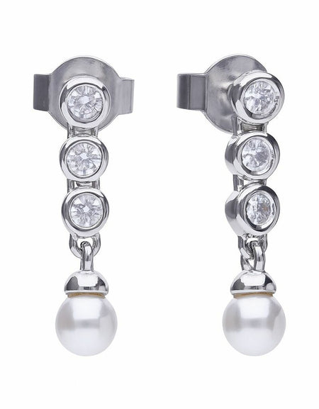 Ladies' Earrings Diamonfire 6218571111 3 cm-0
