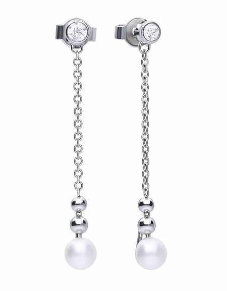 Ladies' Earrings Diamonfire 6218711111 3 cm-0