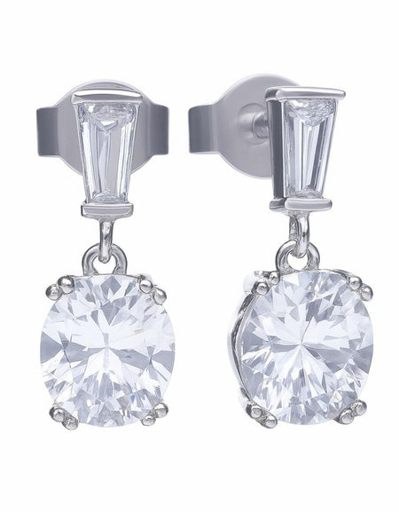Ladies' Earrings Diamonfire 6220621082 3 cm-0