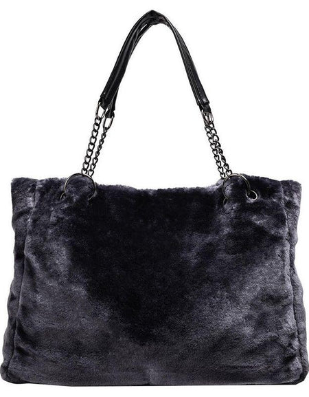 Luxurious Large-capacity Fashion Plush Chain Handbag