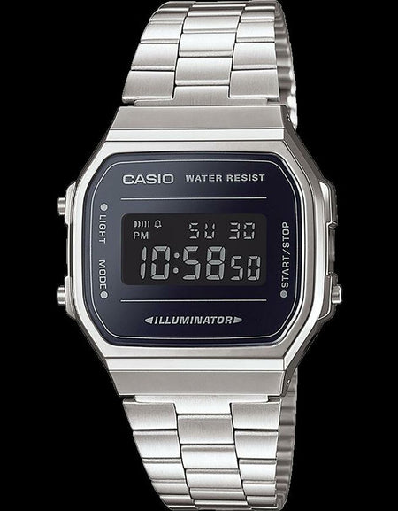 Men's Watch Casio A168WEM-1EF Black Silver-0