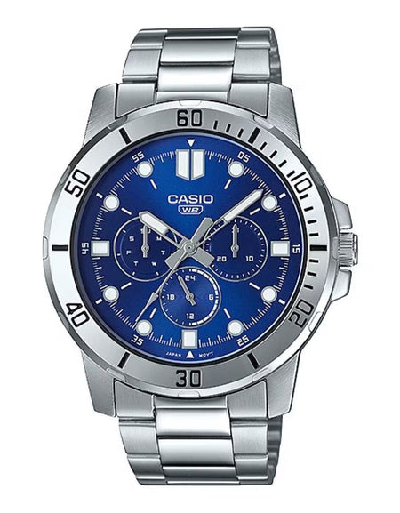 Men's Watch Casio MTP-VD300D-2EUDF Silver (Ø 45 mm)-0
