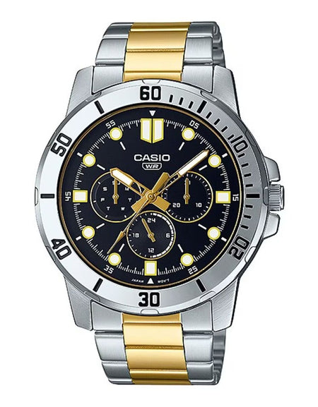 Men's Watch Casio MTP-VD300SG-1EUD Silver Beige (Ø 45 mm)-0