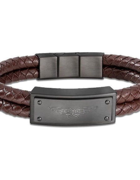 Men's Bracelet Police PEJGB2009032 Leather 19 cm-0