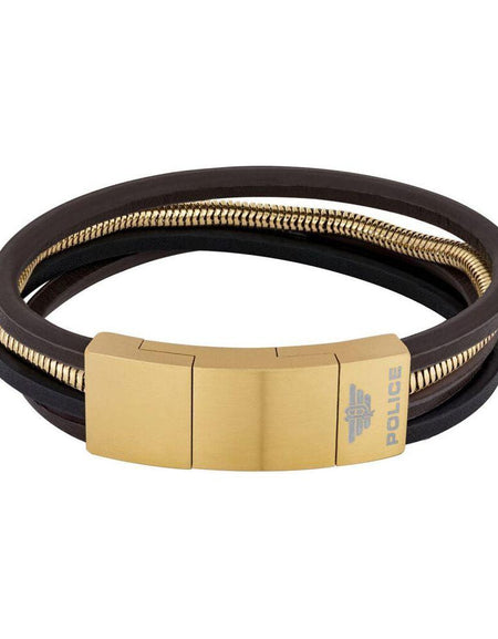 Men's Bracelet Police PJ26551BSG.02 Leather 19-21 cm-0