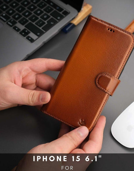 Casper Leather iPhone 15 Wallet Case | MagSafe-20