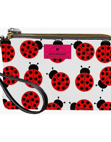 Jacki Easlick Ladybug Small Wristlet Clutch - Elegance in Every Detail