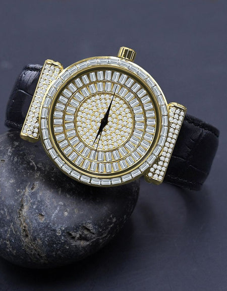 Plaltial Bling Leather Watch | 5110352