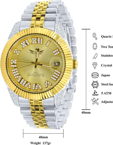 EARL Steel Watch - Radiant Elegance in Timekeeping