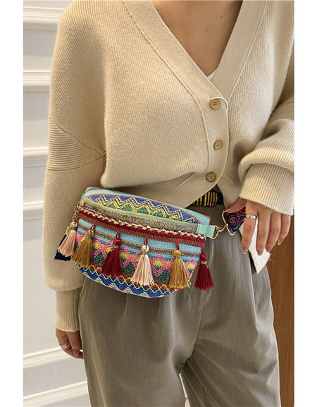 Bohemian Sling Bag with Tassels