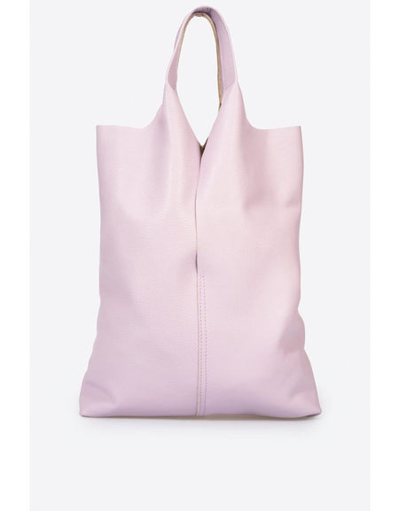 ARINA ROSA Luxurious Grain Leather Tote Shoulder Bag for Women