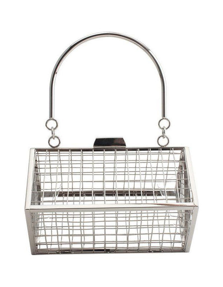 Fashion Metal Hollow Iron Mesh Handbag - A Statement of Elegance