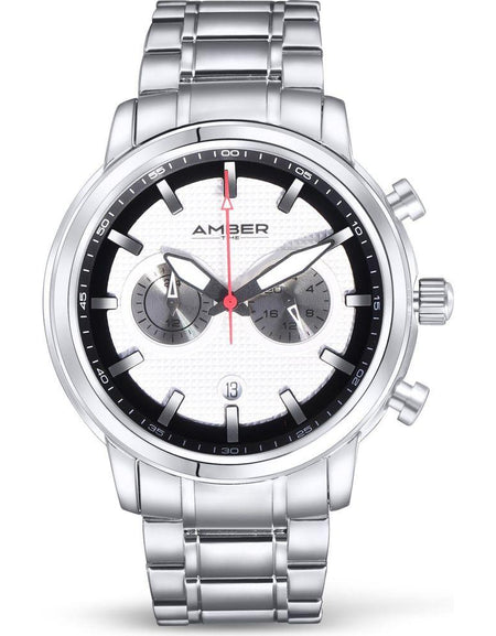 Amber Time Men's Quartz Chronograph Watch - A Statement of Elegance