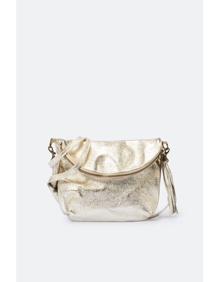 AGATA PLATINO - Elegant Women's Shoulder Bag
