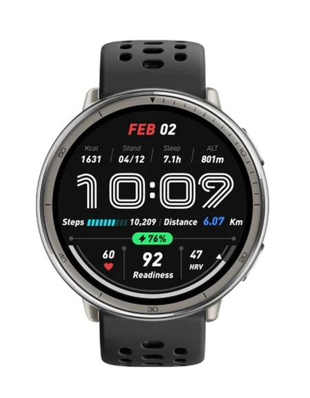 Mobile cover Amazfit Active 2 Black Silver Ø 44 mm-0