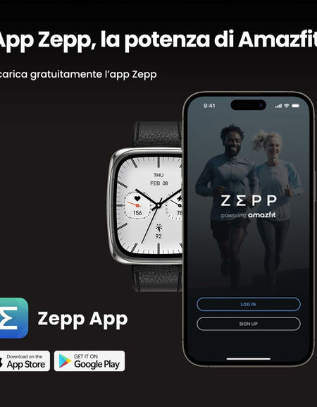Smartwatch Amazfit ACTIVE 2 SQUARE Black Steel 1,75"-1