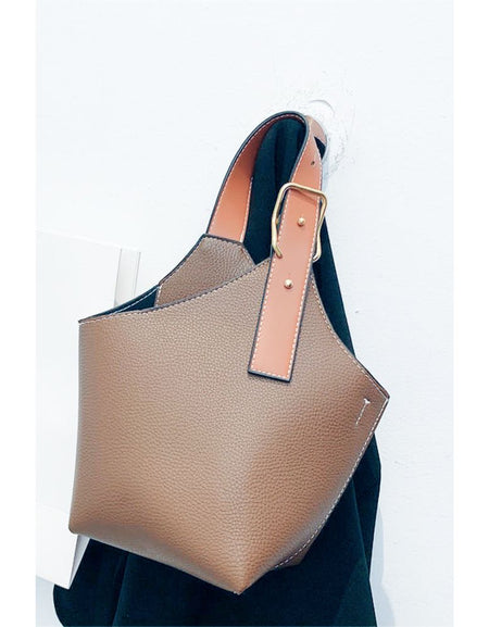 The Nandi Leather Bucket Bag