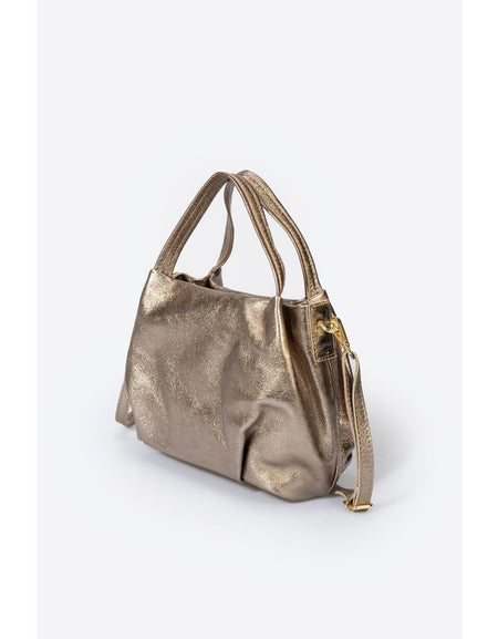 MAIA GOLD - Exquisite Women's Grain Leather Handbag