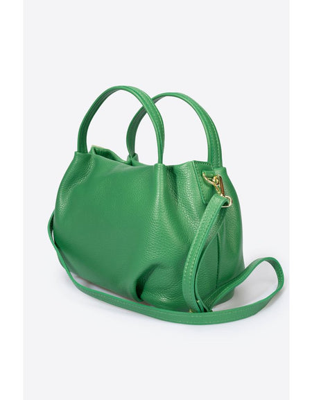 MAIA MELA Women's Grain Leather Handbag