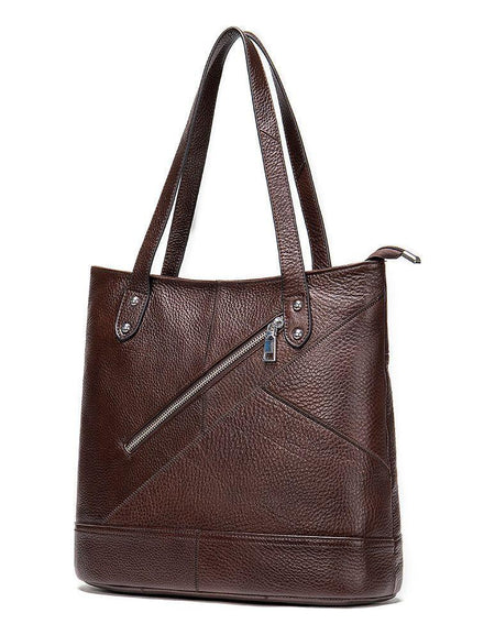 Luxurious Ladies Casual Large Capacity Leather Bucket Handbag