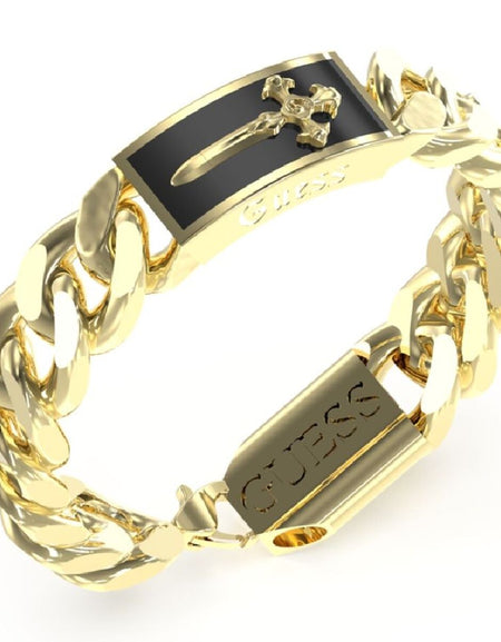 Ladies' Bracelet Guess JUMB04022JWYGBKS Stainless steel 21 cm-0