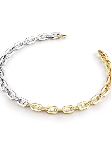 Ladies' Bracelet Guess JUBS03217JWRHYGT-U 45 cm Golden Silver-0