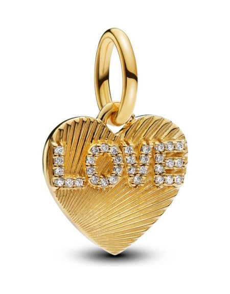 PANDORA CHARMS Mod. ENGRAVABLE LOVE HEART DANGLE-0
