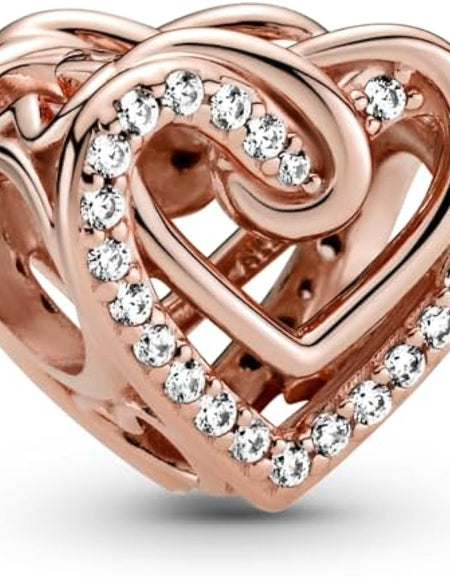 PANDORA CHARMS Mod. SPARKLING ENTWINED HEARTS-0